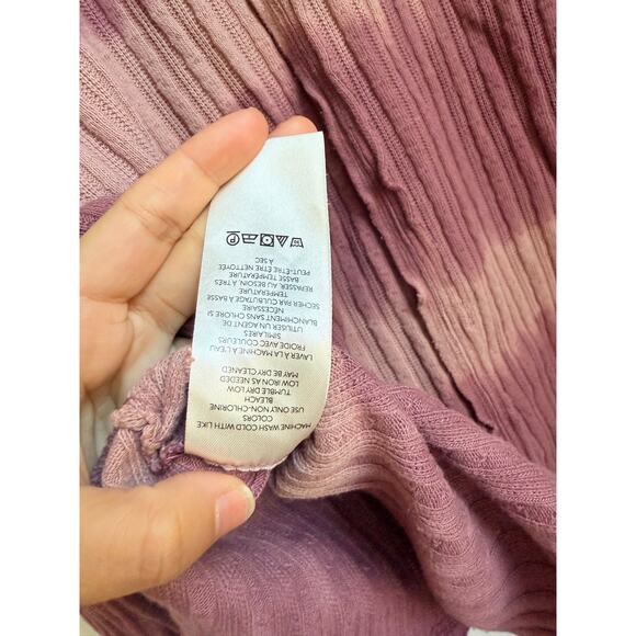 We The Free Free People Sunset Tee in Chocolate Merlot Size XS Lagen Look Boho - Picture 9 of 9